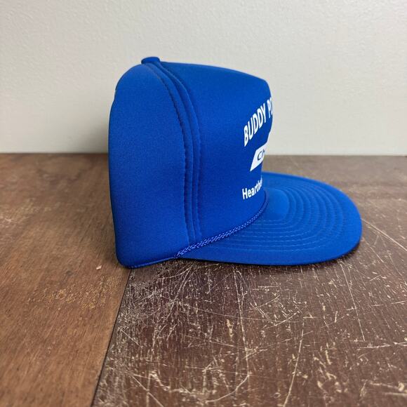 Buddy Pool Motors Harrisburg IL VINTAGE Blue Snapback Trucker Hat OSFA - Picture 8 of 8